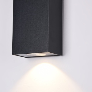 Aplica LED pentru iluminat exterior design modern Times Square IP54 negru MYO581WL-L6B 196075 universul-luminii.ro