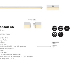 Aplica LED pentru mobila design liniar Renton 55 47786101 NL 72645 universul-luminii.ro
