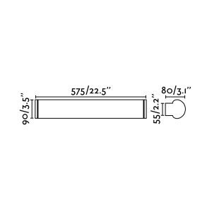 Aplica LED pentru oglinda baie moderna IP44 DANUBIO 18W 189685 universul-luminii.ro