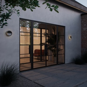 Aplica LED perete/ tavan exterior cu protectie IP54 Ava Smart Black 220915 universul-luminii.ro