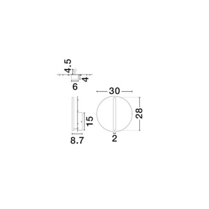 Aplica LED stil ambiental NALU diametru-30cm, 2700K NVL-9580581 246465 universul-luminii.ro