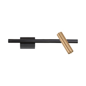Aplica LED stil modern Senta Bar negru/auriu - Img 2