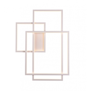 Aplica LED XXL perete / tavan design modern GEOMETRIC alba W0234 MX