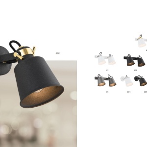 Aplica metalica reglabila stil industial KONGO 2L alba 103815 universul-luminii.ro