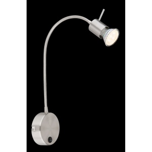 Aplica minimalista cu brat flexibil si Spot MILLY nickel 105775 universul-luminii.ro