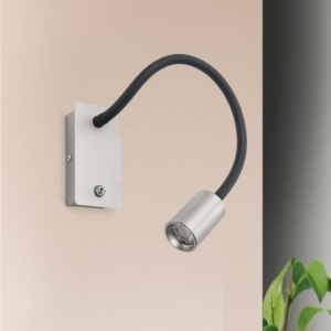 Aplica minimalista cu reader LED directionabil Kurt crom - Img 3