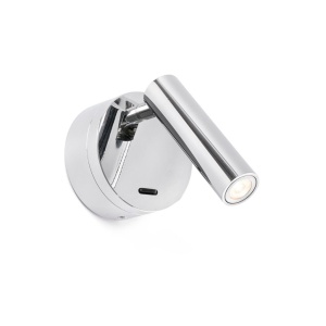 Aplica moderna cu reader LED design minimalist BOC chrome - Img 1