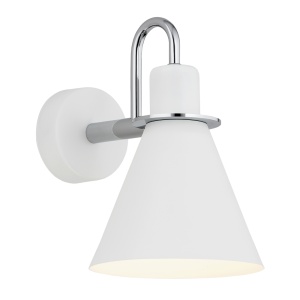 Aplica moderna design retro Beverly alb/crom - Img 1