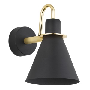 Aplica moderna design retro Beverly negru/auriu - Img 2