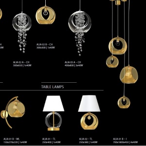 Aplica moderna Vision design LUX Cristal Bohemia Exclusive ALIA 01 A – WL 193075 universul-luminii.ro