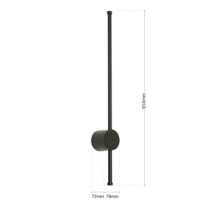 Aplica pentru baie stil minimalist IP54 FERDINAND negru 234275 universul-luminii.ro