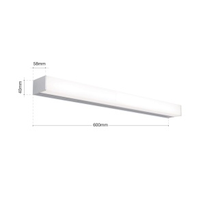 Aplica pentru oglinda baie IP44 HORIZON L-60cm crom 234235 universul-luminii.ro