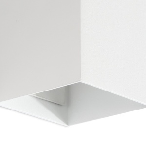 Aplica perete aluminiu alb, 2xGU10, LUNE square - Img 2