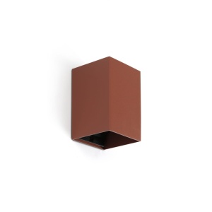 Aplica perete aluminiu maro teracota, 1xGU10, LUNE square