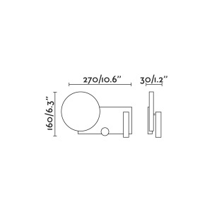 Aplica perete ambientala cu reader LED KLEE stanga 20066 194935 universul-luminii.ro
