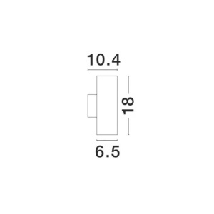 Aplica perete ambientala de exterior IP54 NODUS gri NVL-773223 79975 universul-luminii.ro