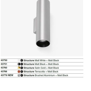 Aplica perete ambientala design modern STAN 2L aluminiu/negru - Img 6