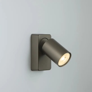 Aplica perete cu 1 spot directionabil Moon Round, bronz - Img 2