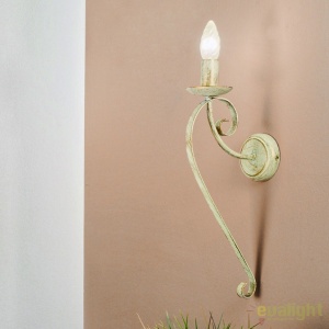 Aplica perete design rustic Torcia WA 2-1220/1 Elfenbein/gold OR - Img 1