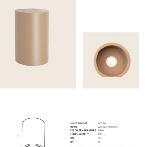Aplica perete exterior iluminat LED IP54 ORIS - Img 5