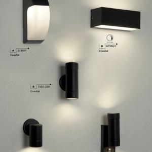 Aplica perete exterior IP44 Up and Down 7592-2BK SRT 75095 universul-luminii.ro