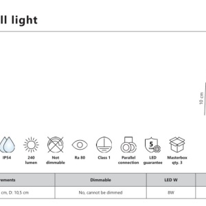 Aplica Perete Exterior, Lumina Indirecta, Protectie IP54, Rivo negru 244195 universul-luminii.ro