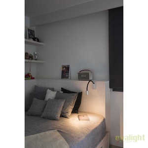 Aplica perete LED cu reader design modern minimalist LESER 41026 52825 universul-luminii.ro