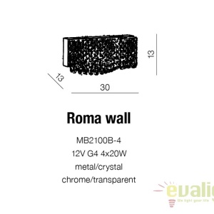 Aplica perete moderna design elegant Roma - Img 5