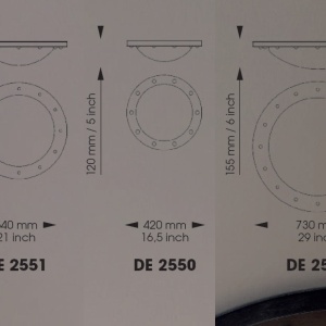 Aplica perete sau tavan design industrial din fier forjat DE 2550, 42cm 42925 universul-luminii.ro