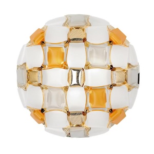 Aplica perete sau tavan design modern geometric Mida Medium Amber