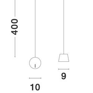 Aplica tip pendul LED design modern Amadeo neagra NVL-9118106 - Img 2