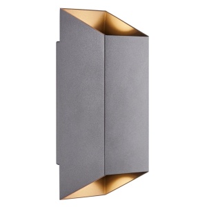 Aplica up/down de perete pentru iluminat exterior IP54 Nico square 22 antracit