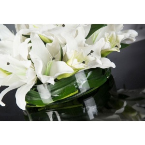 Aranjament floral design LUX ETERNITY ROUND LILIUM - Img 4