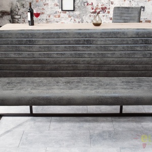 Bancheta design industrial vintage, Imperial 160cm, gri A-38199 VC - Img 5