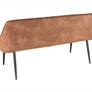 Bancheta tapitata design modern Turin 160cm, microfibra maro - Img 6