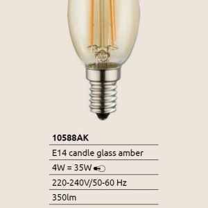 Bec LED E14 LED 4W 350lm 2200K 134155 universul-luminii.ro