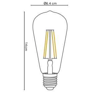 Bec LED E27 7W 720lm 2700K 593965 universul-luminii.ro