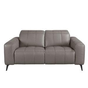 Canapea 2 locuri design italian, Functia Relax, Cowhide gri - Img 3
