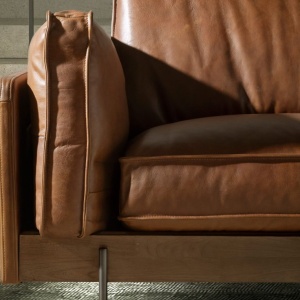 Canapea 2 locuri LUX design italian Tobacco brown - Img 7