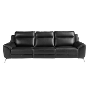 Canapea 3 locuri eleganta, design LUX cu functia relax Cowhide black - Img 4
