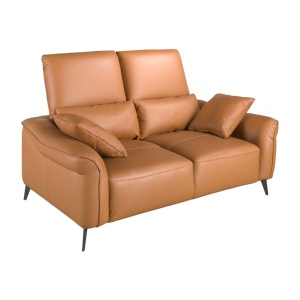 Canapea design LUX 2 locuri Brown Leather - Img 2