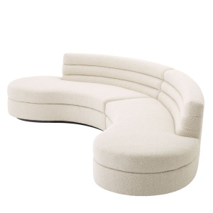 Canapea design modern Lennox, boucle crem 115487 HZ - Img 4