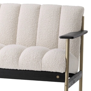 Canapea eleganta design LUX Elan, Boucle crem - Img 4