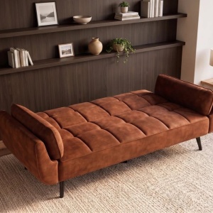 Canapea extensibila BOUTIQUE 215cm catifea maro ruginiu - Img 5