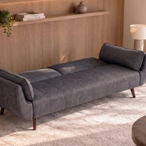 Canapea extensibila DIVANI 220cm catifea gri - Img 10