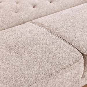 Canapea extensibila, Tesatura Boucle Greige, Maison Belle Affaire 220cm A-44236 VC - Img 9