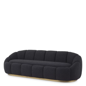 Canapea fixa design elegant LUX Inger, Boucle black