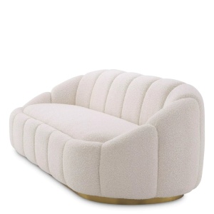 Canapea fixa design elegant LUX Inger, Boucle cream - Img 4