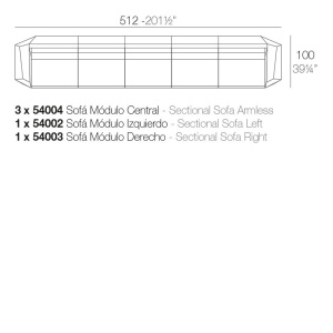 Canapea modulara FAZ Modul Colt 45 grade - Img 14