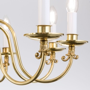 Candelabru 10 brate design clasic FLAMISCH, alama lucioasa - Img 5